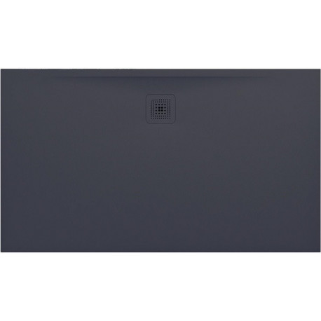 Receveur de douche LAUFEN PRO rectangulaire, bonde côté long 1400 x 800 x 30 mm anthracite LAUFEN