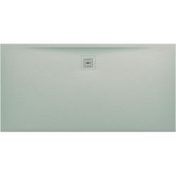 Receveur de douche LAUFEN PRO, rectangulaire, écoulement latéral long, 1600 x 800 x 32 mm, gris clair LAUFEN