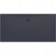 Receveur de douche LAUFEN PRO, rectangulaire, écoulement latéral long, 1600 x 800 x 32 mm, anthracite LAUFEN
