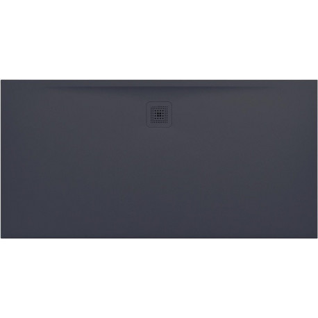 Receveur de douche LAUFEN PRO, rectangulaire, écoulement latéral long, 1600 x 800 x 32 mm, anthracite LAUFEN