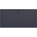 Receveur de douche LAUFEN PRO, rectangulaire, écoulement latéral long, 1600 x 800 x 32 mm, anthracite LAUFEN