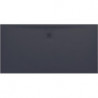 Receveur de douche LAUFEN PRO, rectangulaire, écoulement latéral long, 1600 x 800 x 32 mm, anthracite LAUFEN