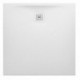 Receveur de douche carré LAUFEN PRO, écoulement latéral 900 x 900 x 30 mm, gris clair LAUFEN