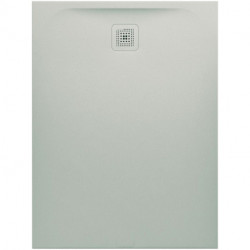 Receveur de douche LAUFEN PRO, rectangulaire, écoulement sur le petit côté 1200 x 900 x 33 mm, gris clair LAUFEN
