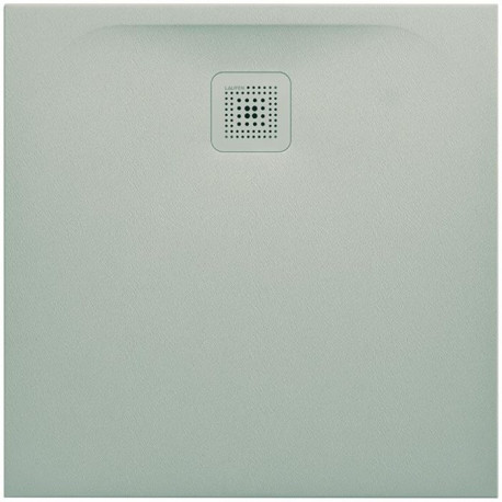 Receveur de douche carré LAUFEN PRO, écoulement latéral 800 x 800 x 29 mm, gris clair LAUFEN