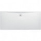 Receveur de douche rectangulaire LAUFEN PRO, bonde côté long 1800 x 800 x 33 mm blanc mat LAUFEN