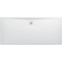 Receveur de douche rectangulaire LAUFEN PRO, bonde côté long 1800 x 800 x 33 mm blanc mat LAUFEN