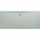 Receveur de douche LAUFEN PRO, rectangulaire, écoulement sur le côté long 1800 x 800 x 33 mm, gris clair LAUFEN