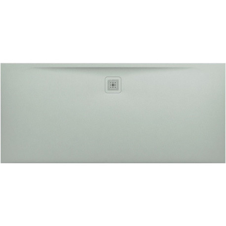 Receveur de douche LAUFEN PRO, rectangulaire, écoulement sur le côté long 1800 x 800 x 33 mm, gris clair LAUFEN