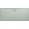 Receveur de douche LAUFEN PRO, rectangulaire, écoulement sur le côté long 1800 x 800 x 33 mm, gris clair LAUFEN