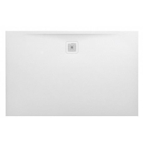 Receveur de douche LAUFEN PRO rectangulaire, bonde côté long 1400 x 900 x 30 mm blanc mat LAUFEN