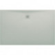 Receveur de douche LAUFEN PRO, rectangulaire, écoulement sur le côté long 1400 x 900 x 30 mm, gris clair LAUFEN