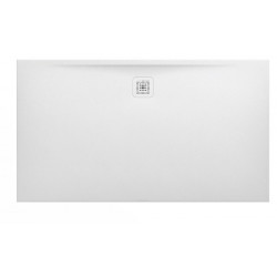Receveur de douche LAUFEN PRO rectangulaire, bonde côté long 1600 x 900 x 33 mm blanc mat LAUFEN
