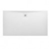 Receveur de douche LAUFEN PRO rectangulaire, bonde côté long 1600 x 900 x 33 mm blanc mat LAUFEN