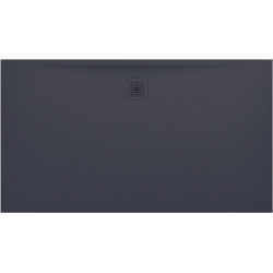 Receveur de douche LAUFEN PRO rectangulaire, bonde côté long 1600 x 900 x 33 mm anthracite LAUFEN