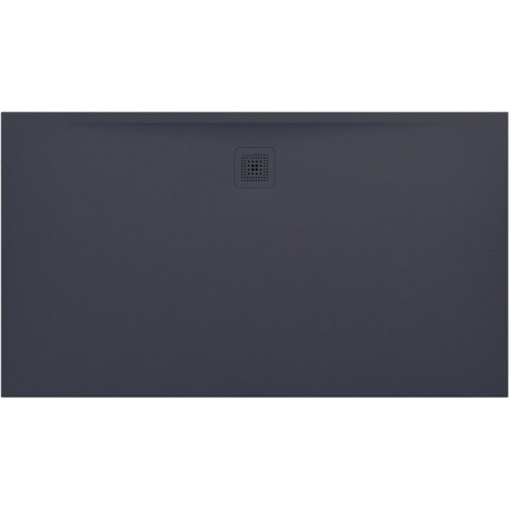 Receveur de douche LAUFEN PRO rectangulaire, bonde côté long 1600 x 900 x 33 mm anthracite LAUFEN