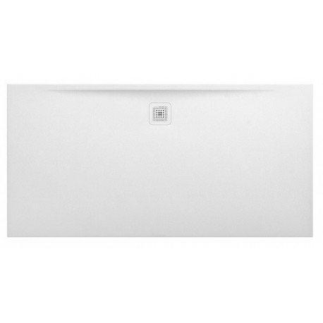 Receveur de douche LAUFEN PRO, rectangulaire, écoulement sur le côté long 1800 x 900 x 34 mm blanc mat LAUFEN