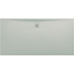 Receveur de douche LAUFEN PRO, rectangulaire, écoulement sur le côté long 1800 x 900 x 34 mm, gris clair LAUFEN