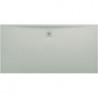 Receveur de douche LAUFEN PRO, rectangulaire, écoulement sur le côté long 1800 x 900 x 34 mm, gris clair LAUFEN