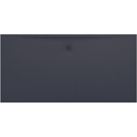 Receveur de douche rectangulaire LAUFEN PRO, bonde côté long 1800 x 900 x 34 mm anthracite LAUFEN