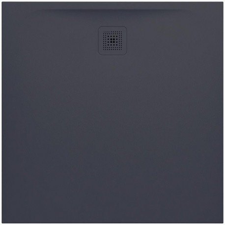 Receveur de douche carré LAUFEN PRO, écoulement latéral 1000 x 1000 x 33 mm anthracite LAUFEN