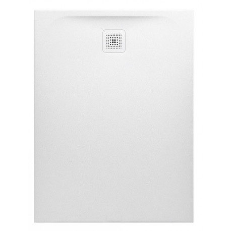 Receveur de douche rectangulaire LAUFEN PRO, bonde côté court 1200 x 1000 x 33 mm blanc mat LAUFEN