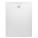 Receveur de douche rectangulaire LAUFEN PRO, bonde côté court 1200 x 1000 x 33 mm blanc mat LAUFEN
