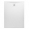 Receveur de douche rectangulaire LAUFEN PRO, bonde côté court 1200 x 1000 x 33 mm blanc mat LAUFEN