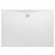 Receveur de douche LAUFEN PRO rectangulaire, bonde côté long 1400 x 1000 x 30 mm blanc mat LAUFEN