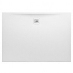 Receveur de douche LAUFEN PRO rectangulaire, bonde côté long 1400 x 1000 x 30 mm blanc mat LAUFEN