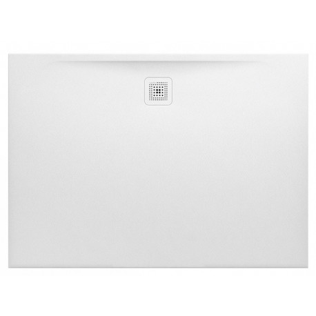 Receveur de douche LAUFEN PRO rectangulaire, bonde côté long 1400 x 1000 x 30 mm blanc mat LAUFEN
