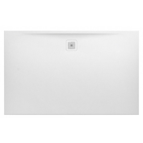 Receveur de douche LAUFEN PRO, rectangulaire, écoulement sur le côté long 1600 x 1000 x 33 mm blanc mat LAUFEN