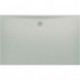 Receveur de douche LAUFEN PRO, rectangulaire, écoulement sur le côté long 1600 x 1000 x 33 mm, gris clair LAUFEN