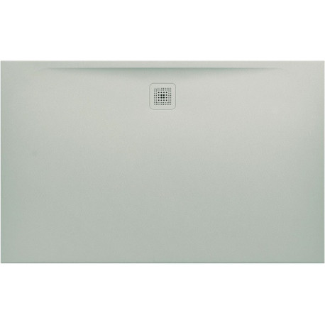 Receveur de douche LAUFEN PRO, rectangulaire, écoulement sur le côté long 1600 x 1000 x 33 mm, gris clair LAUFEN