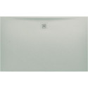Receveur de douche LAUFEN PRO, rectangulaire, écoulement sur le côté long 1600 x 1000 x 33 mm, gris clair LAUFEN