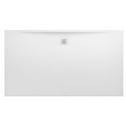 Receveur de douche LAUFEN PRO rectangulaire, bonde côté long 1800 x 1000 x 34 mm blanc mat LAUFEN