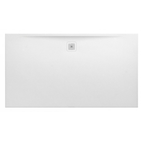 Receveur de douche LAUFEN PRO rectangulaire, bonde côté long 1800 x 1000 x 34 mm blanc mat LAUFEN
