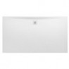 Receveur de douche LAUFEN PRO rectangulaire, bonde côté long 1800 x 1000 x 34 mm blanc mat LAUFEN