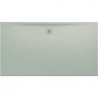 Receveur de douche LAUFEN PRO, rectangulaire, écoulement sur le côté long 1800 x 1000 x 34 mm, gris clair LAUFEN