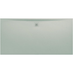 Receveur de douche LAUFEN PRO rectangulaire, écoulement sur le côté long 2000 x 1000 x 36 mm, gris clair LAUFEN