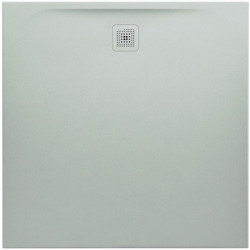 Receveur de douche carré LAUFEN PRO, écoulement latéral 1200 x 1200 x 33 mm, gris clair LAUFEN