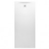 Receveur de douche rectangulaire LAUFEN PRO, bonde côté court 1800 x 800 x 46 mm blanc mat LAUFEN