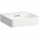 Lave-mains à poser VAL 450 x 420 mm avec trop-plein, sans trou pour robinet, blanc mat LAUFEN