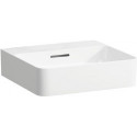 Lave-mains à poser VAL 450 x 420 mm avec trop-plein, sans trou pour robinet, blanc mat LAUFEN