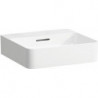Lave-mains à poser VAL 450 x 420 mm avec trop-plein, sans trou pour robinet, blanc mat LAUFEN