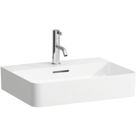Vasque à poser VAL 550 x 420 mm avec trop-plein, version 1 trou pour robinet, blanc mat LAUFEN
