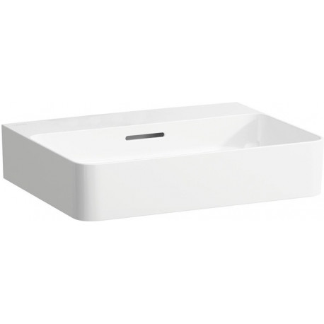 Vasque à poser VAL 550 x 420 mm avec trop-plein, sans trou pour robinet, blanc mat LAUFEN