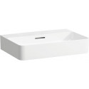 Vasque à poser VAL 600 x 420 mm avec trop-plein, sans trou pour robinetterie, blanc mat LAUFEN