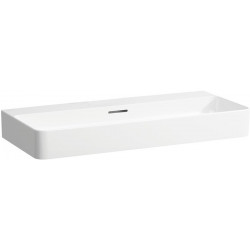 Vasque à poser VAL 950 x 420 mm avec trop-plein, sans trou pour robinetterie, blanc mat LAUFEN