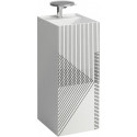 Lavabo KARTELL 375 x 435 x 900 mm, sur pied, sans couvercle, avec décor en maille de la ligne LAUFEN grise
